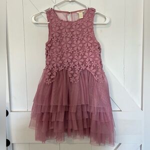 Forever 21 girls size 9/10 blush tulle dress